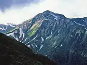 双六小屋より望む鷲羽岳