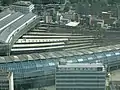 手前はウォータールー国際駅（閉鎖）