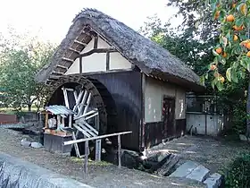 西藤木の水車。甲州市指定有形民俗文化財2014年10月撮影