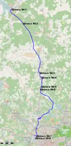 モスクワ運河の経路