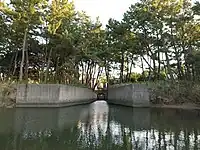 生の松原の水路（生の松原一丁目1244番1と1245番3の間）