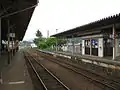 大間々駅プラットホーム