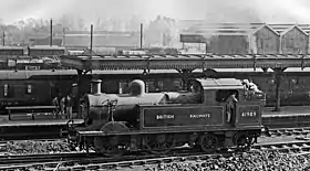 ワットフォードジャンクションでの41909号機関車(1948年10月)