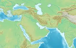 タシュケントの位置(West and Central Asia内)