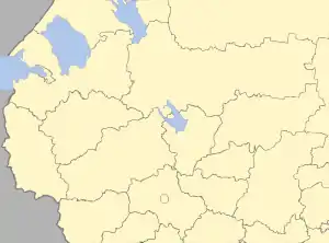 オネガ湖の位置(ロシア西部内)