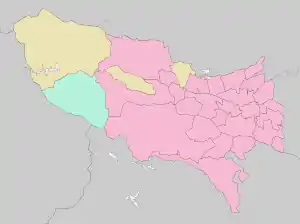 飛行場の位置図