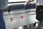 折り畳み座席は収納すると車椅子スペースになる
