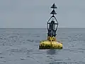 英国ノース・ヨークシャー州ウィットビー沖のブイ