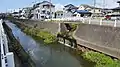 大沢川・谷津沢川合流点（清水区追分）