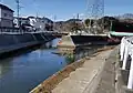 安東川と巴川の合流点（葵区東千代田）