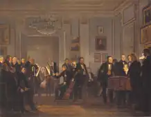 「ヴォーグペターセン邸での音楽会」(1834)