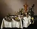 『鍍金した酒杯のある静物』(1635年)ウィレム・クラースゾーン・ヘーダ