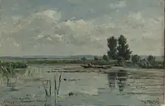 「ロープスドレヒト近くの湖」（1887年）