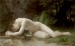 ウィリアム・アドルフ・ブグロー 『ビュブリス』／1884年。油彩画。アカデミック美術。