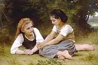 ウィリアム・アドルフ・ブグロー『木の実集め』1888年