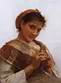 Young Girl Crocheting (1889)