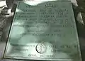 ウィリアム・ドーズ(1799年没)の墓石。