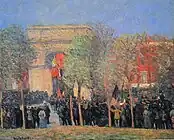 ウィリアム・グラッケンズ&nbsp;(1870&nbsp;—&nbsp;1938) talo-American Celebration, Washington Square,&nbsp;c.1912