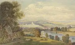"View of Totnes, Devon" Yale Center for British Art蔵
