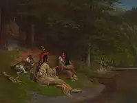 休息するインディアン(1896)