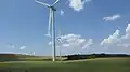 アヴェロン県の風力発電施設