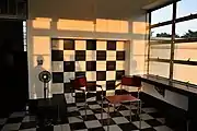 旧朝香宮邸屋上のウィンターガーデン(温室)