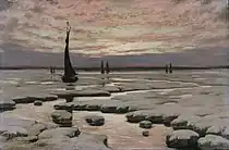 "Winter Sunset" (1884)