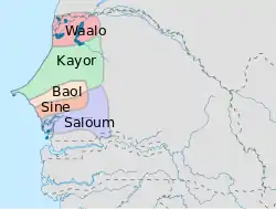 ジョロフ帝国の継承諸国家