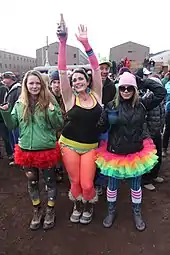 2013年に南極大陸で行われた、女性のための祝典。