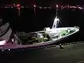 三重県立水産高等学校の練習船しろちどり 船首の作業エリア