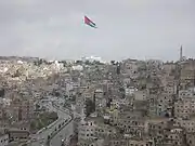 巨大なヨルダン国旗