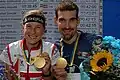 WOC2007ミドル優勝のジョルジュとシモーネ・ニグリ＝ルーダー