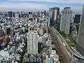 北側の汐留、新橋、築地方面(2010年9月7日)