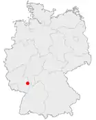 Lage der Stadt Worms in Deutschland