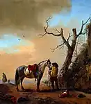 兵士と馬