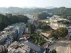 市街地の空撮