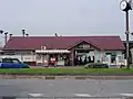 改築前の2代目駅舎(2003年6月)