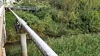 屋戸川と矢田川の合流点