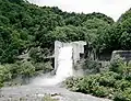 矢木沢ダムの試験放流