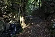 滝坂の道 朝日観音付近