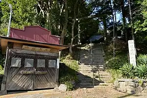 八柱神社の入口（茨城県桜川市）