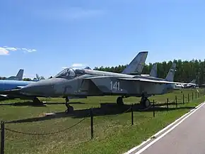 Yak-141モニノ空軍博物館の展示機