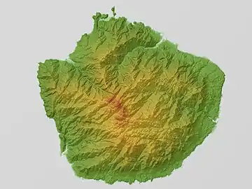 屋久島の位置(100x100内)