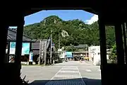 山寺駅よりの眺め