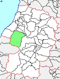 朝日村の県内での位置