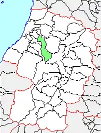 立川町の県内での位置