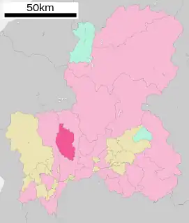 山県市位置図
