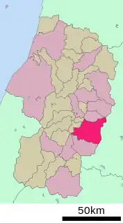 山形市位置図