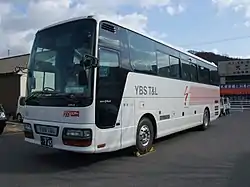 YBSツアー専用観光バス「わっピィ1号」（山交タウンコーチ甲府営業所・B431）