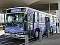 イオンモール甲府昭和のご当地WAONラッピング車両山梨交通（伊勢町営業所）